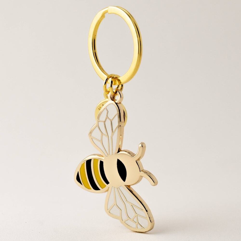 Honey Bee Keychain & Bag Charm – Nature & Garden Gift